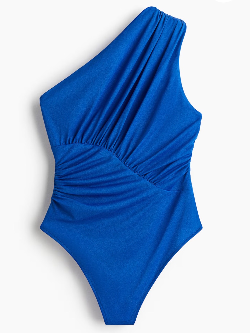 NWOT H&M Blue Asymmetric Bodysuit